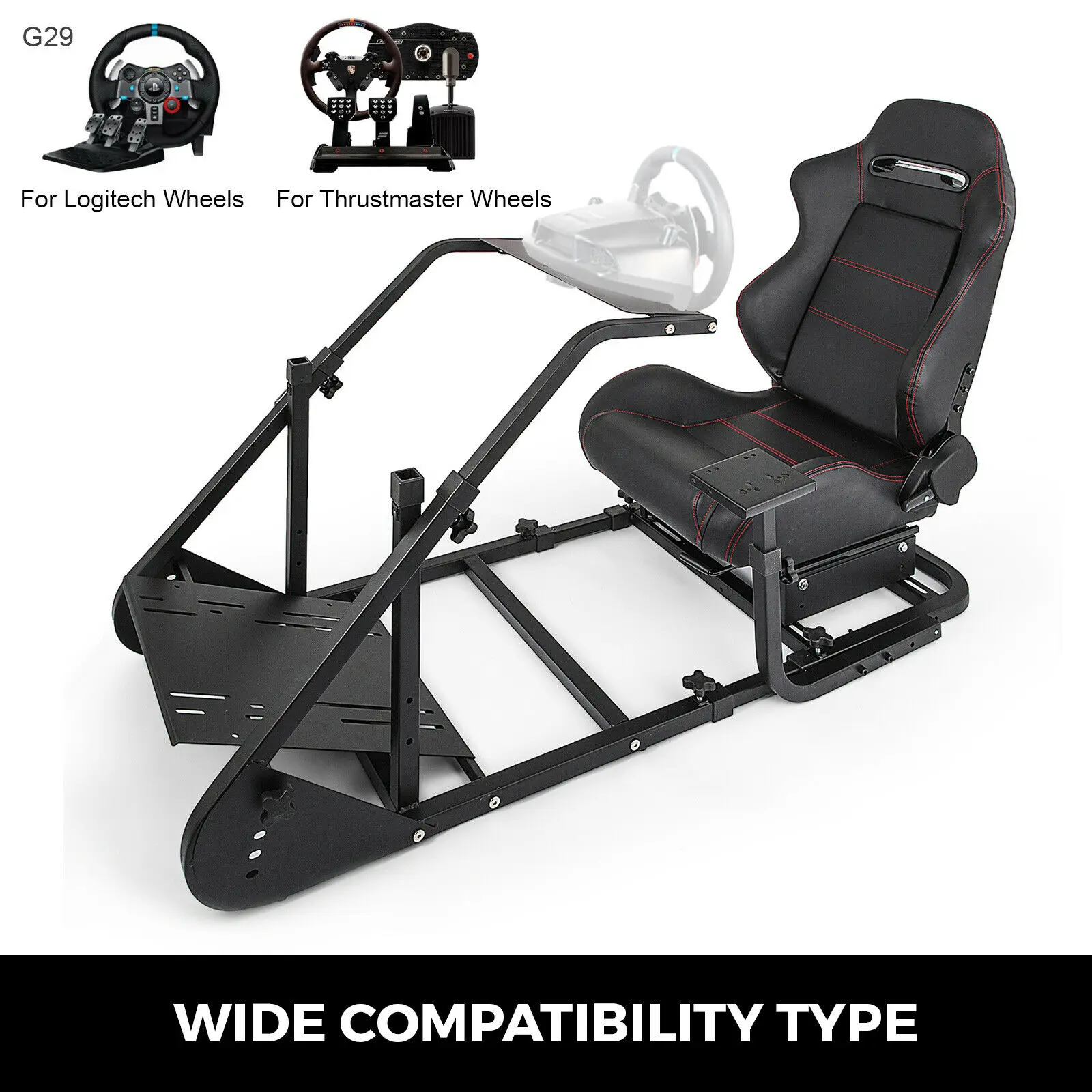 

Racing Simulator Cockpit RS6 For Logitech G25 G27 G29 G920 Thrustmaster T300RS