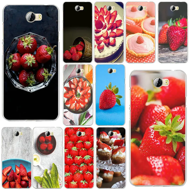 Клубничный торт арт для Huawei P8 P9 P10 P20 Lite Mate 10 Pro Y5 Y6 Y3 II Y7 Honor 6X 9 сумки мягкие ТПУ