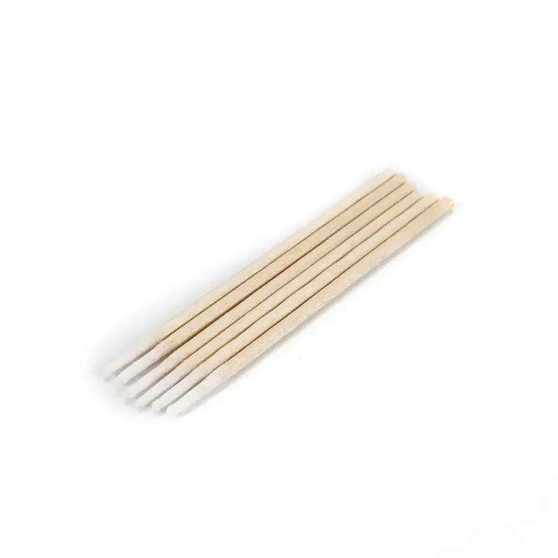 

100PCS Pointed Cotton Swabs Short Wooden Handle Dental Tattoo Tools Safety And Hygiene Disposable Ear Deep Cleaning Makeup Stick