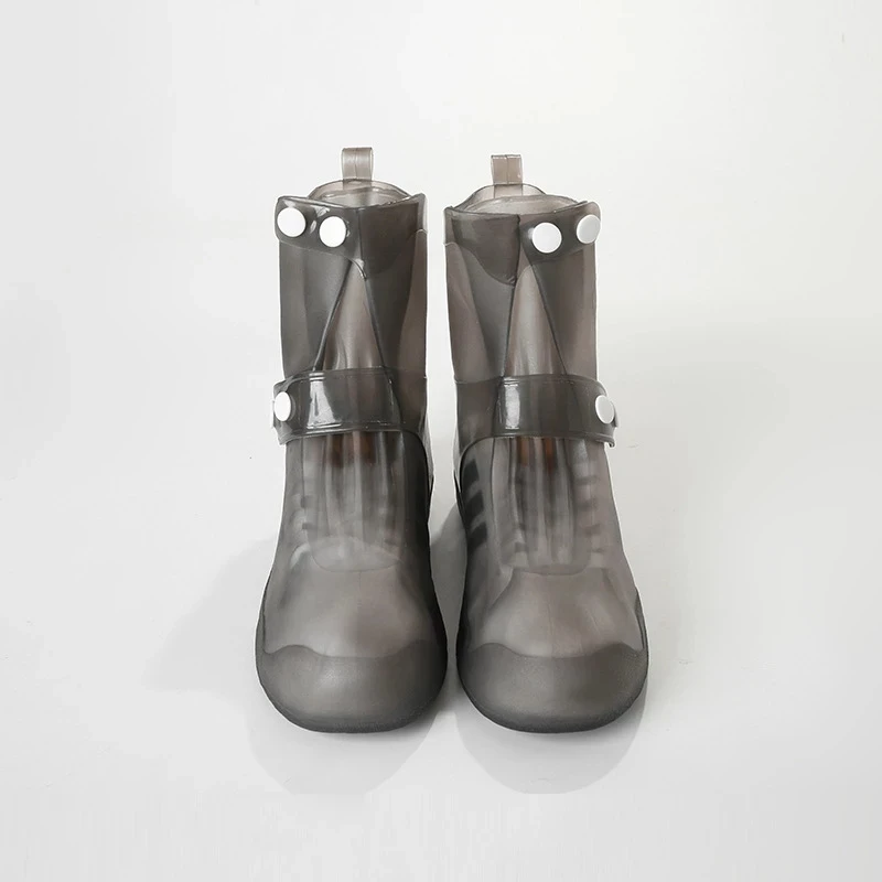 Thickened Waterproof Silicone Shoes Covers Adult Rain Boots Woman Galoshes Reusable Outdoor Anti-slip Shoe Protector Covering