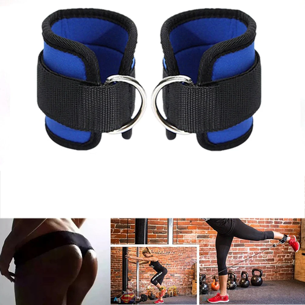 2pcs Sport Ankle Straps D-ring Calfs Band for Gym Workouts Machines Leg Exercises | Спорт и развлечения