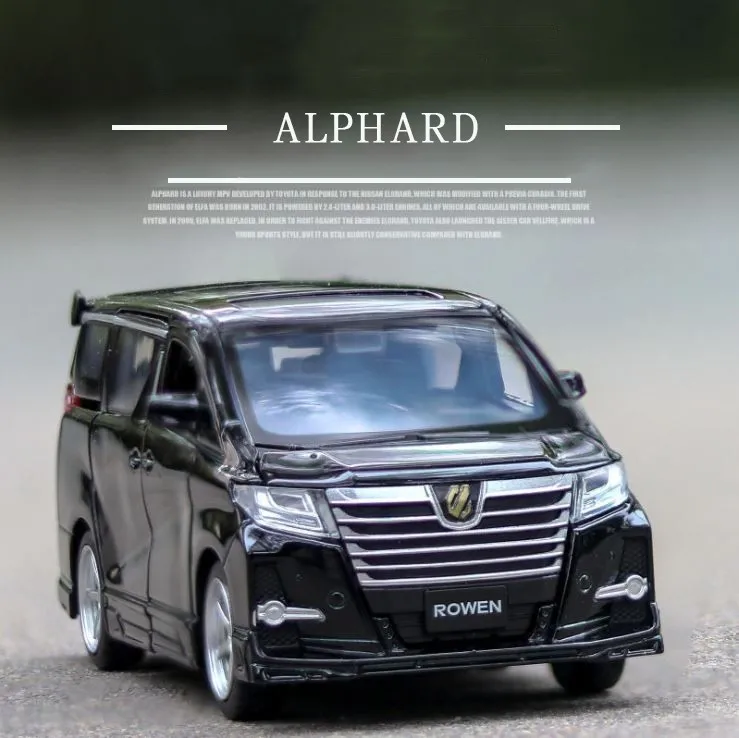 Модель автомобиля Toyota Elfa игрушка-няня черная игрушечная машинка светильник кой