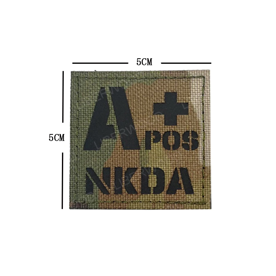 Инфракрасный ИК-патч типа крови A + B O AB POS положительный NKDA не известный