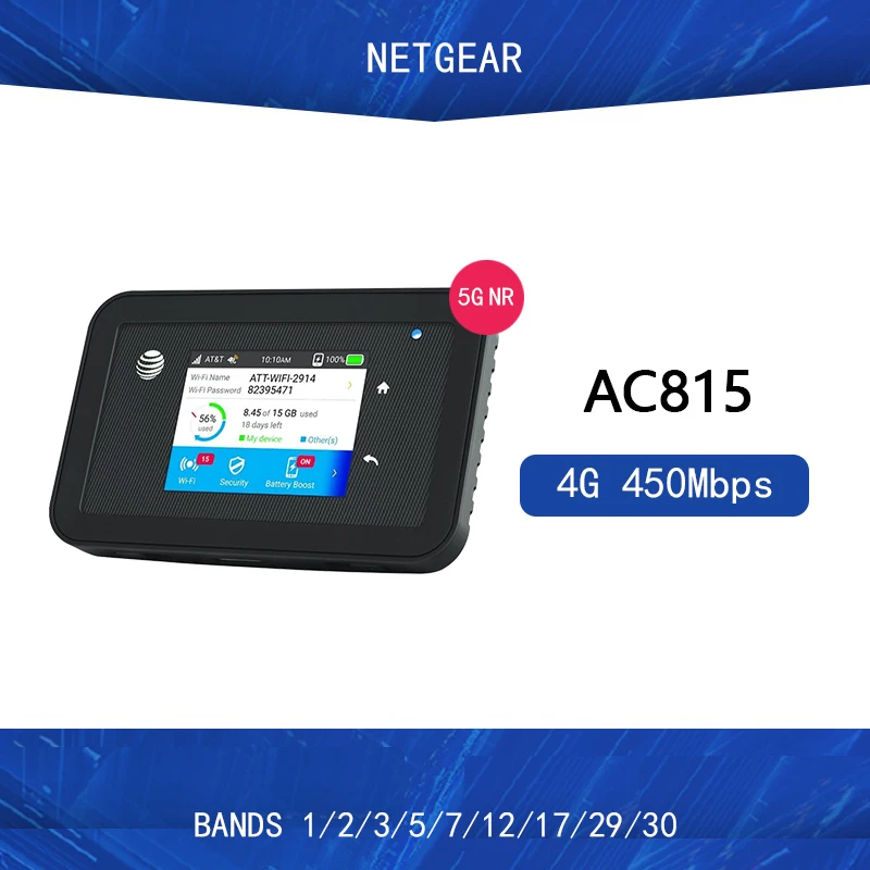   Netgear aircard ac815s, 4G LTE,    sim-