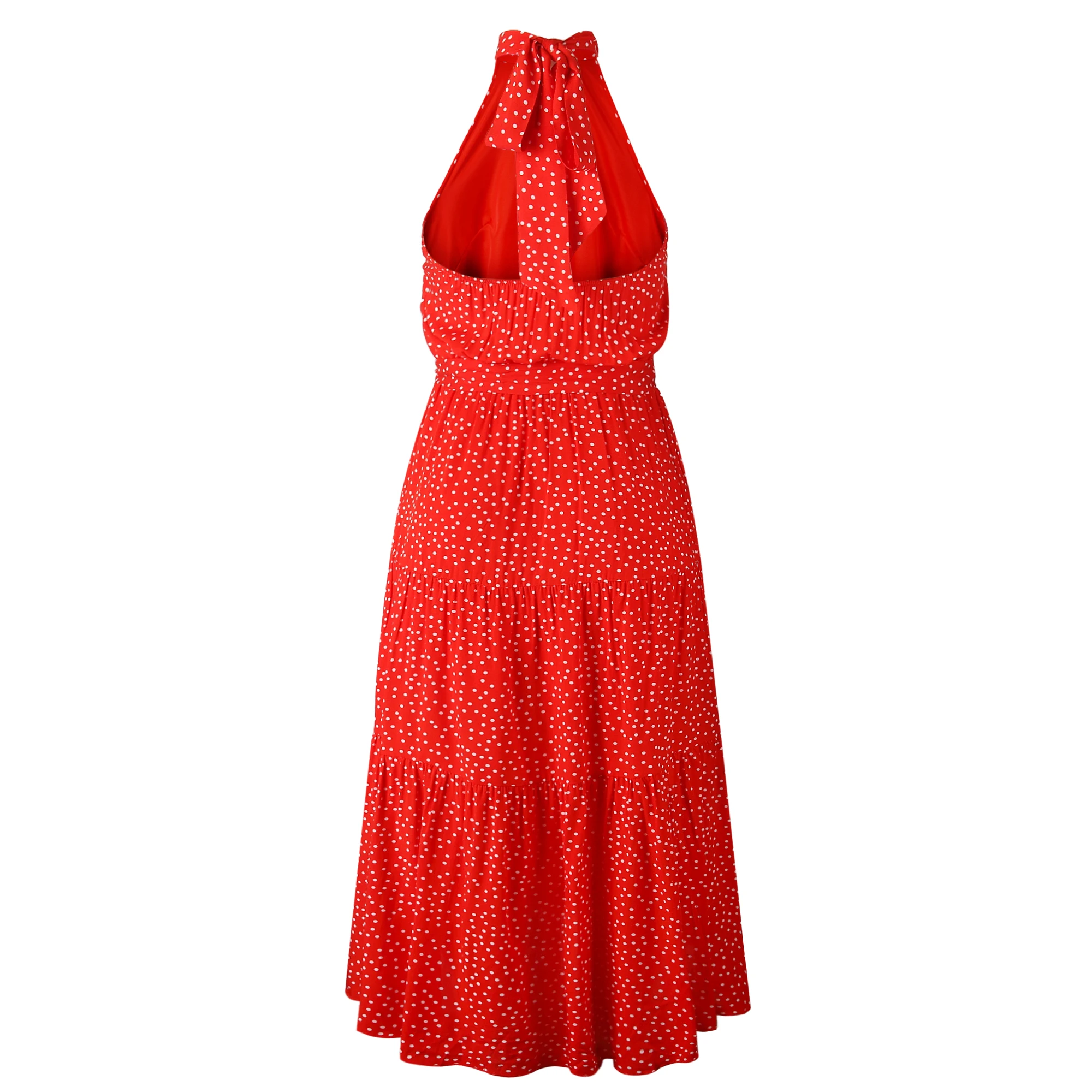 

Summer Women Dress 2020 Halter Neck Sleeveless Sexy Backless Print Fashion Casual Long Dress