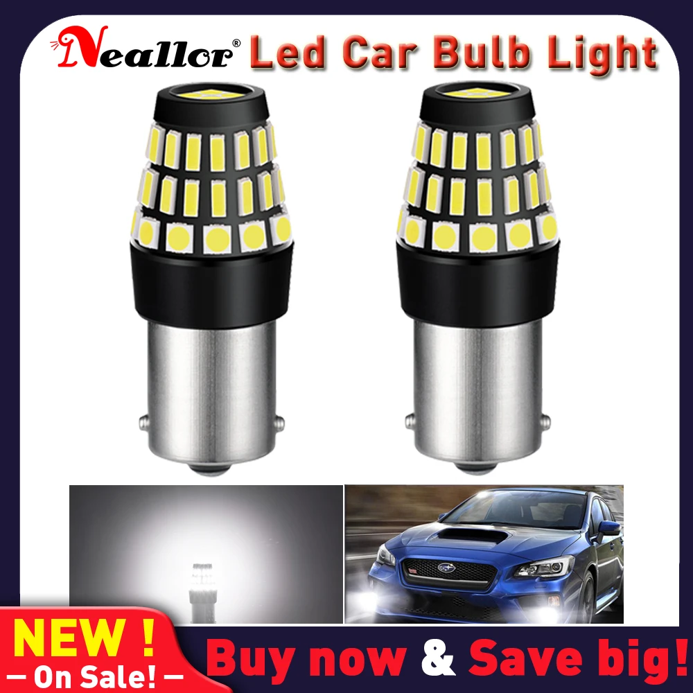 

2 шт., Автомобильные светодиодные лампы BA15S 1156 P21W 7506 3030 SMD