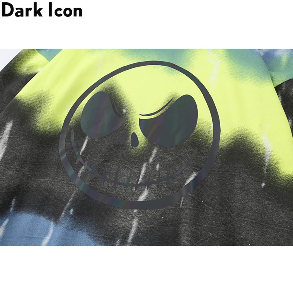 Свитшот мужской с лазерной завязкой Dark Icon уличная одежда свободного покроя в