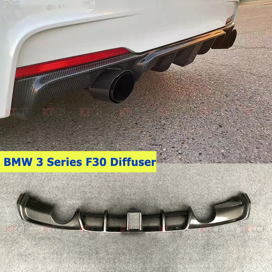 Диффузор для заднего бампера из углеродного волокна спойлер с подсветкой BMW 3