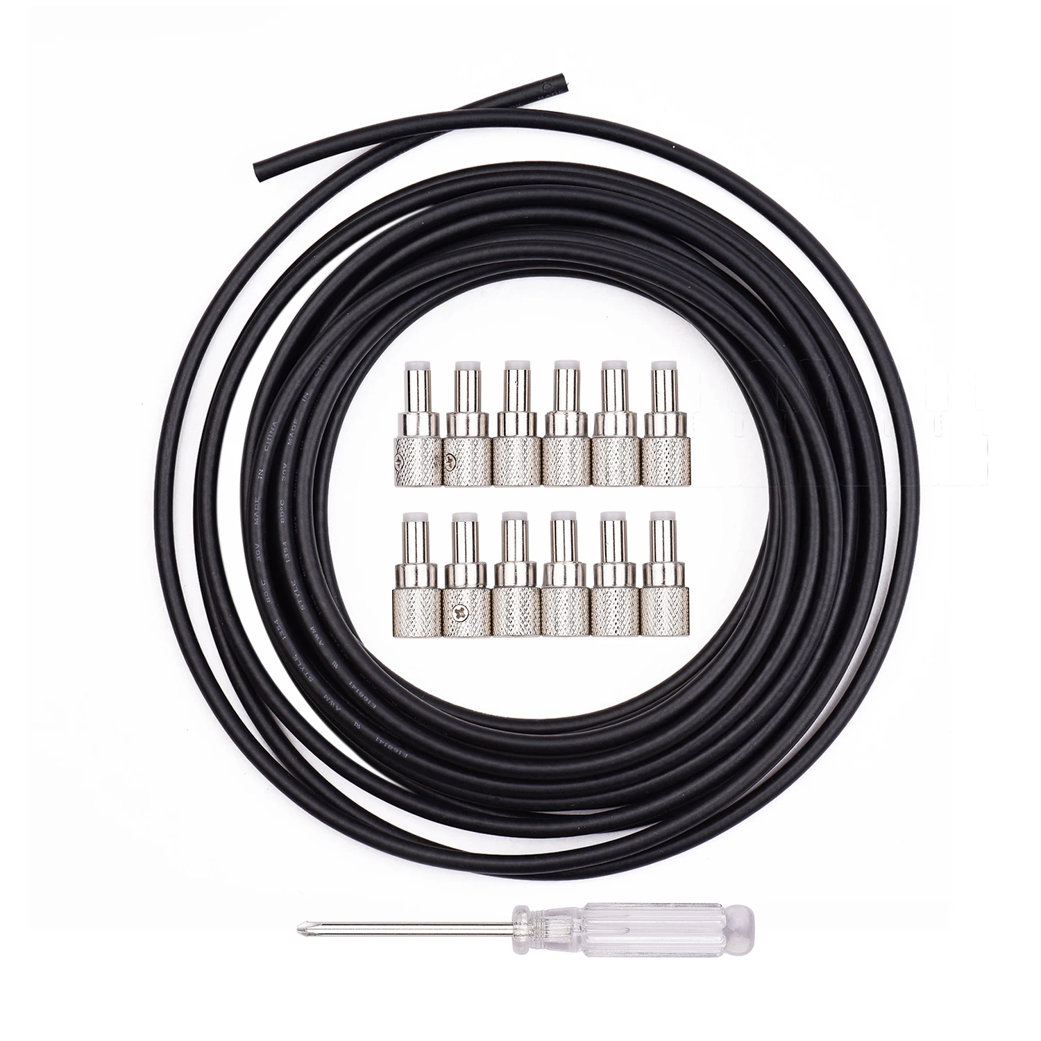 

Компактный бесsolderless DC кабель Набор DIY гитарные педали доски кабели на заказ длина в том числе 12 Solderless вилки 5 метров кабель