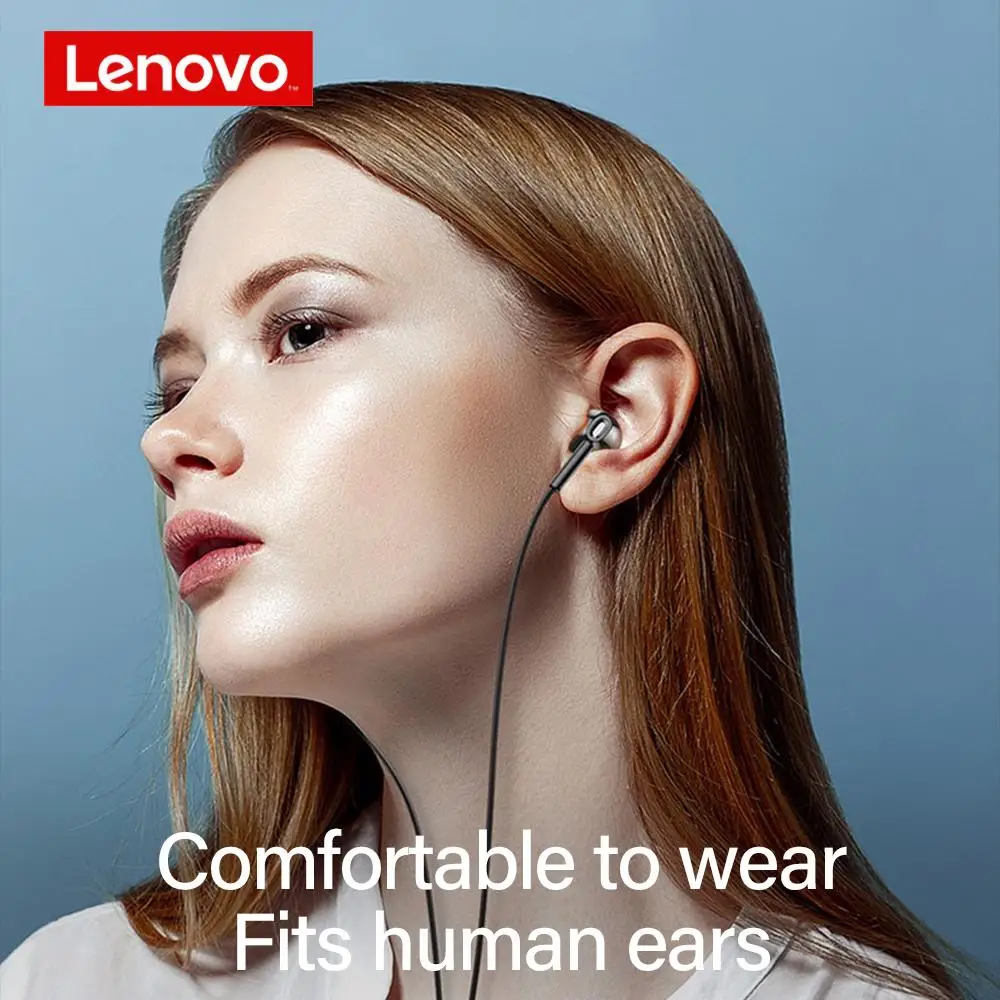 

Lenovo Xf06 3.5mm Wired Headset Stereo Music Earphone Earbuds In-line Control Headphone With Mic