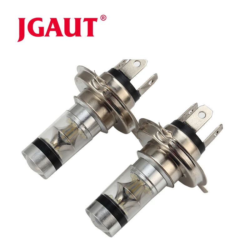 JGAUT H4 100 Вт светодиодный автомобильный противотуманный фонарь 20SMD 8000K высокой