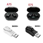 A7S E7S светодиодный цифровой Дисплей стерео наушники-вкладыши TWS с In-Ear Беспроводной Bluetooth гарнитура наушники для бега спортивные наушники