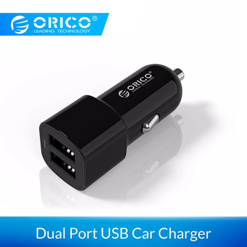 ORICO Переходник USB для зарядки в машине 5 в 2,4 А 17 Вт мини зарядное устройство с двумя портами для iPhone samsung Galaxy yxiaomi