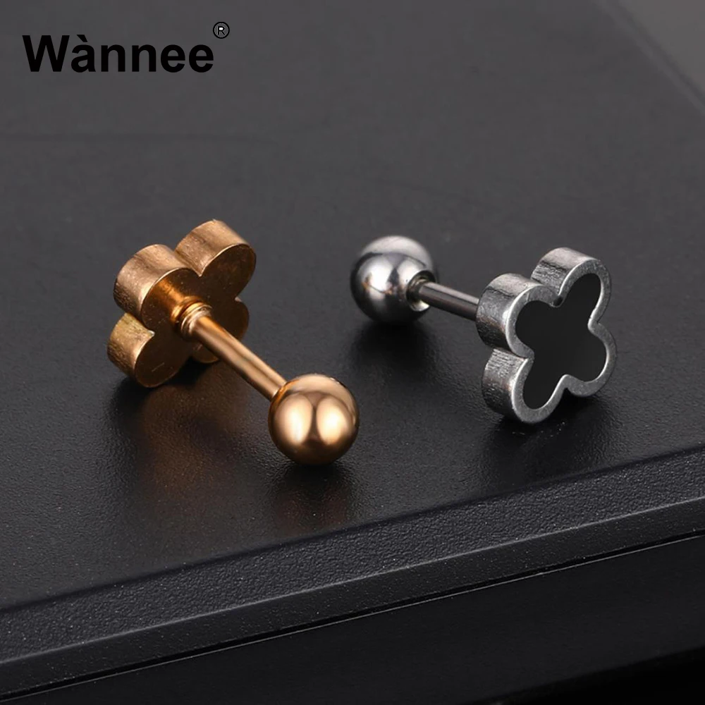 Женские серьги-гвоздики из нержавеющей стали в западном стиле | Украшения и