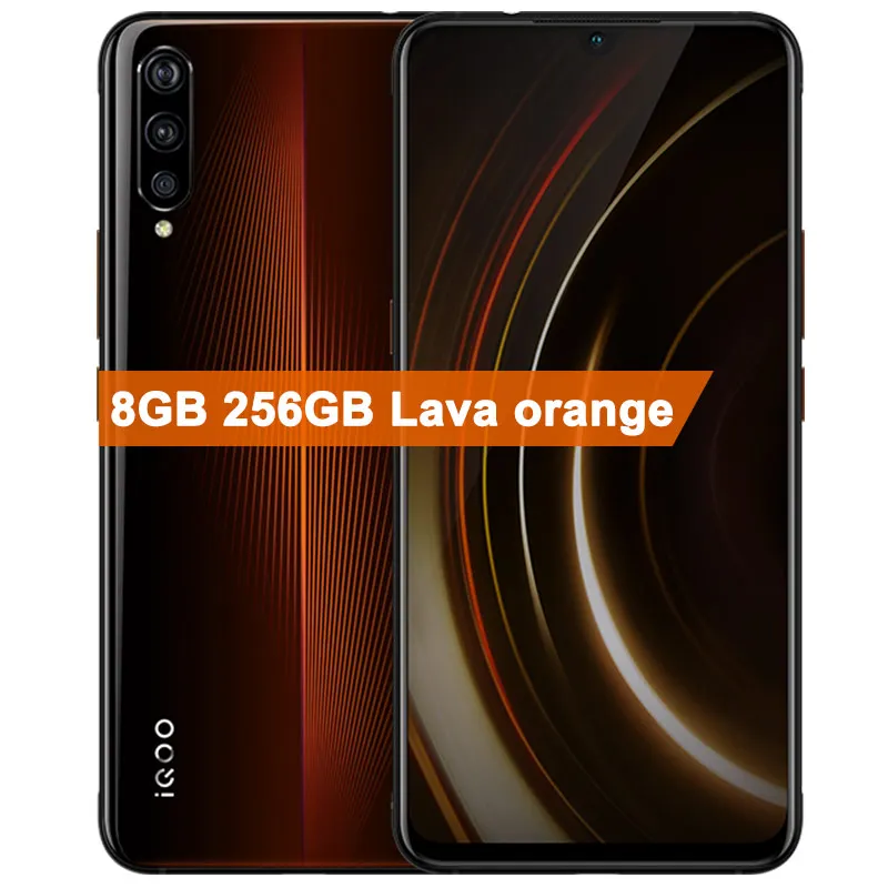 8G 256G Lava Orange vivo iQOO мобильный телефон 6,4" 6/8 ГБ/12 Гб 128/256 ГБ Snapdragon 855 две камеры 12 Мп+ 13 Мп Android 9 4000 мАч 44 Вт NFC телефон - Цвет: 8G 256G Lava Orange