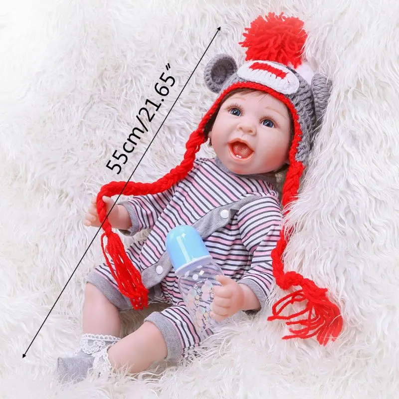

55cm Realistic Doll Toddler Babies Lifelike Boy Play Toy Pacifier Christmas Gift Make Fun At Home Utility To Use