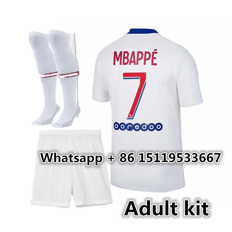 

KIMPEMBE new men Top Quality 2021 psgES adults kit MBAPPE VERRATTI MARQUINHOS NEYMAR JR DI MARIA FLORENZI UAN BERNAT shir
