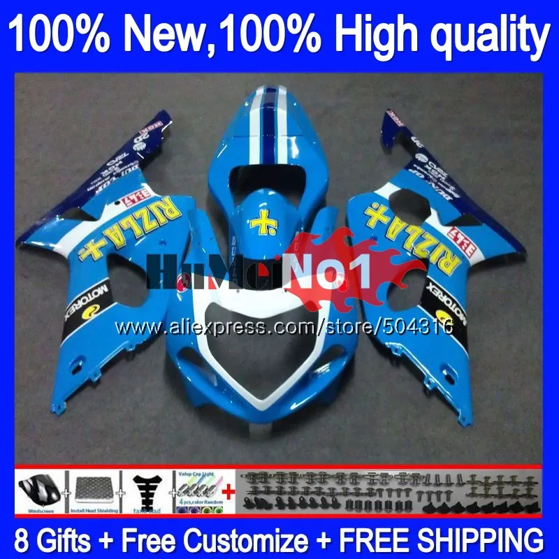 Средства ухода за кожей для SUZUKI GSXR 1000 GSX R1000 GSXR1000 1000CC 19MC. 60 rizla Blue K2 2000 2001 2002 00 01 02