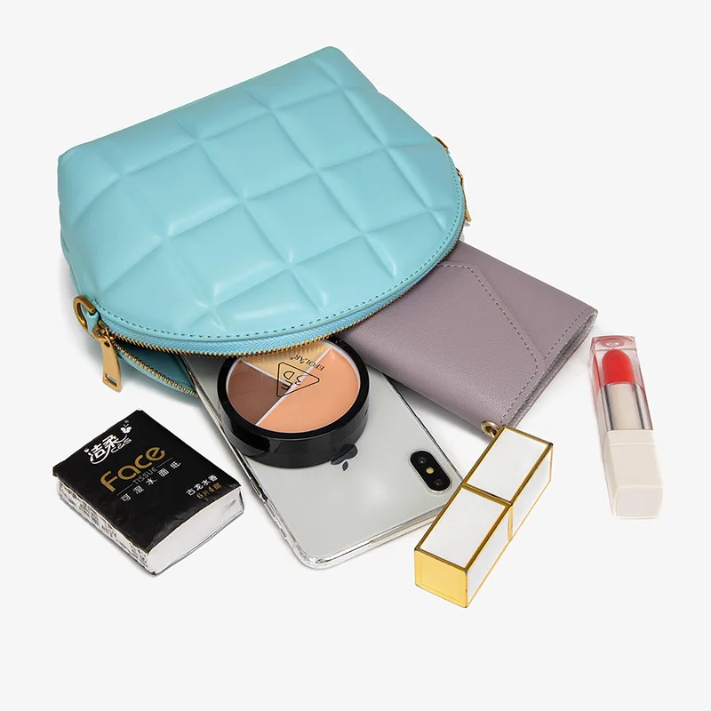 

2020 Summer New Diamond Shell Bag Mini Square Small Bag Trendy All-match Shoulder Messenger Bag