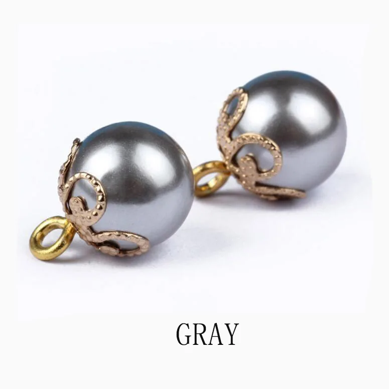 10 шт. мм пуговицы Модные Цветные жемчужные золотые Высокие Лапки рубашка пижама