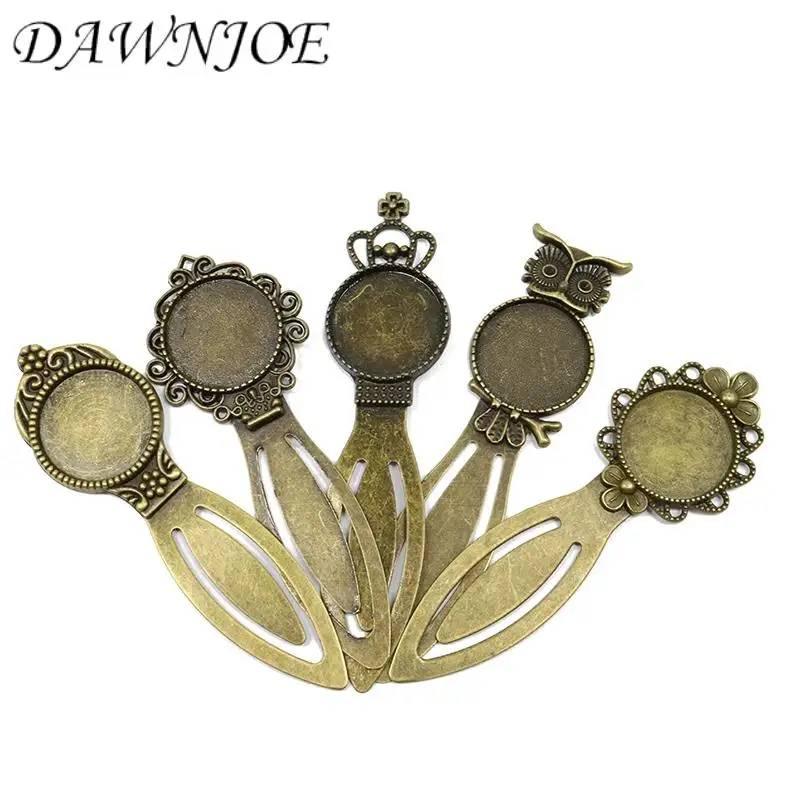 5 Стиль микс 20 мм Винтаж ручной Закладка для книги кабошон лоток База Пустые