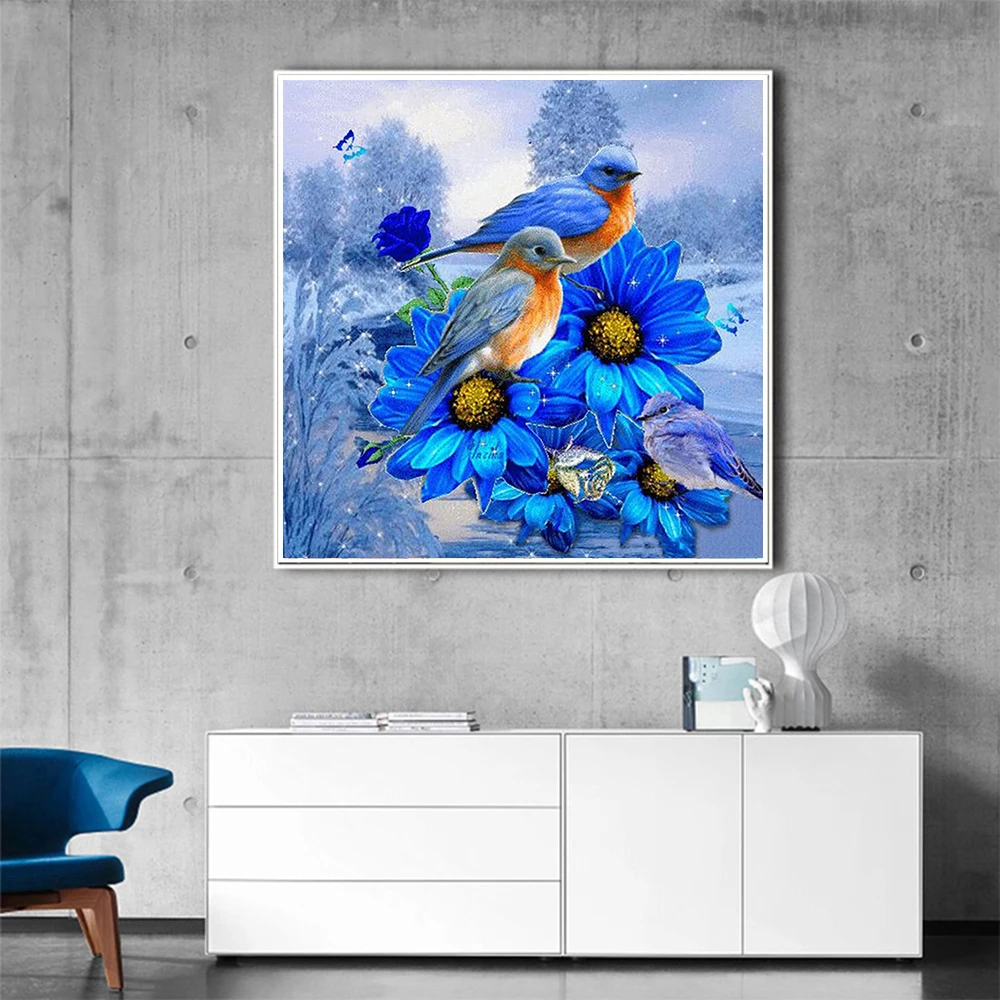 Алмазная вышивка 5d сделай сам животное колибри крестиком квадратные круглые