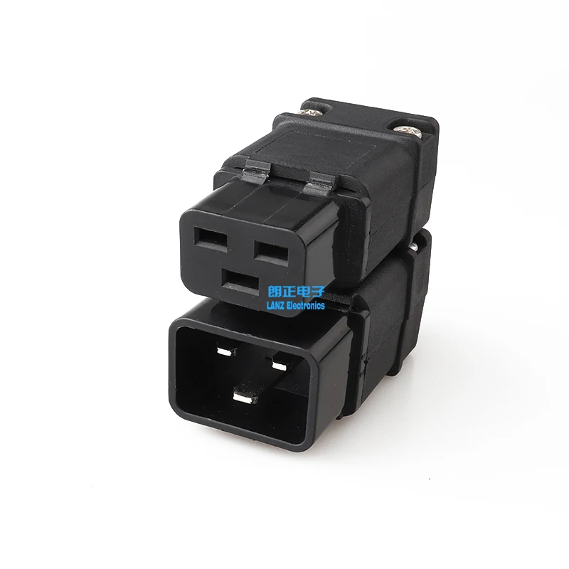 LZ-20-T1/T2 Горячая распродажа! 16A 250V черный IEC C19 C20 с разъемом «папа» Rewireable DIY Мощность 3-контактный разъем