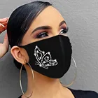 Многоразовая моющаяся Женская модная Маска с горячим алмазным принтом маски Для косплея на Хэллоуин Маска Для Лица Маска От Вируса Mascarilla Mask
