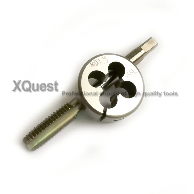 HSSE Регулируемый Сплит матричный метрический резьбовой кран Набор M7 M7X1 M8 M8X1.25 круглые матрицы CO35 краны M8X1 M8X1.5 M8X0.75 для нержавеющей стали