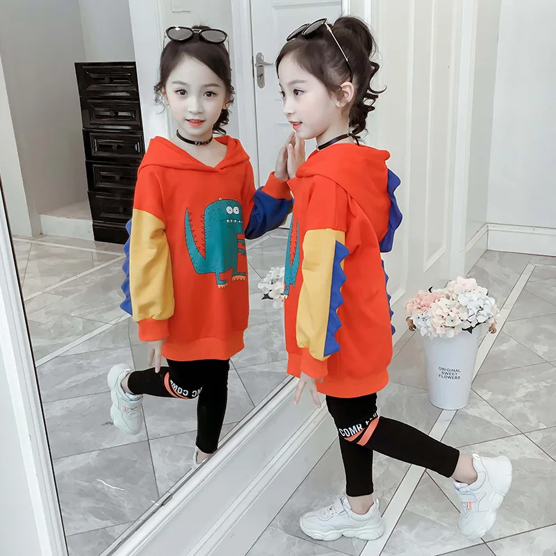 Коллекция 2019 года одежда для девочек детей осенний комплект одежды топы + штаны