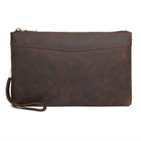 men clutch bag envelope clutch wallets clutches crazy horse leather business casual purses hand bags r 8453