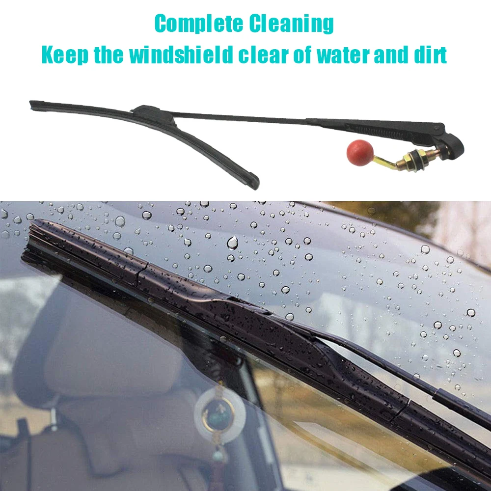 Manual Hand Operated Windshield Wiper Rubber Blade Universal Replacement Kit for UTV For Tesla Model 3 Bmw E46 E90 Ford Focus 2 |