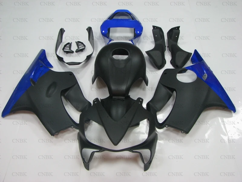 Пластиковые обтекатели для CBR600F4i 03 CBR600 F4i Обтекатели 02 2001 - 2003 матовый черный синий
