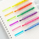 6 цветов на выбор многоцветная ручка-хайлайтер точный перекрестный шприц канцелярские принадлежности игольчатая трубка флуоресцентная Акварельная оптовая продажа