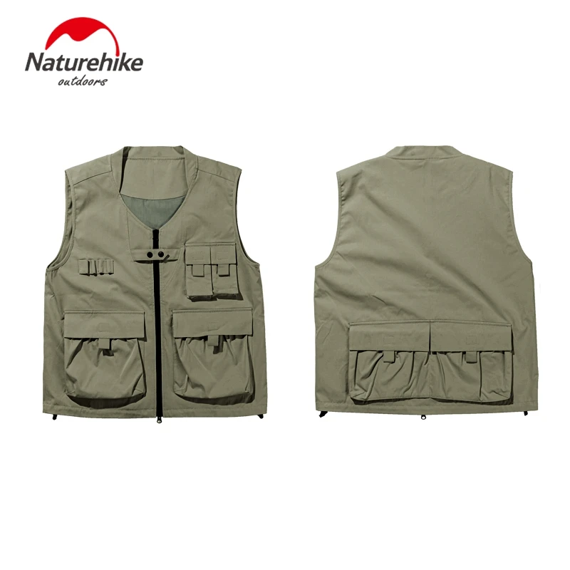 

Naturehike Outdoor Multiple Pockets Vest Portable Leisure Coat Multifunction For Camping Hiking Travel Picnic Gardening