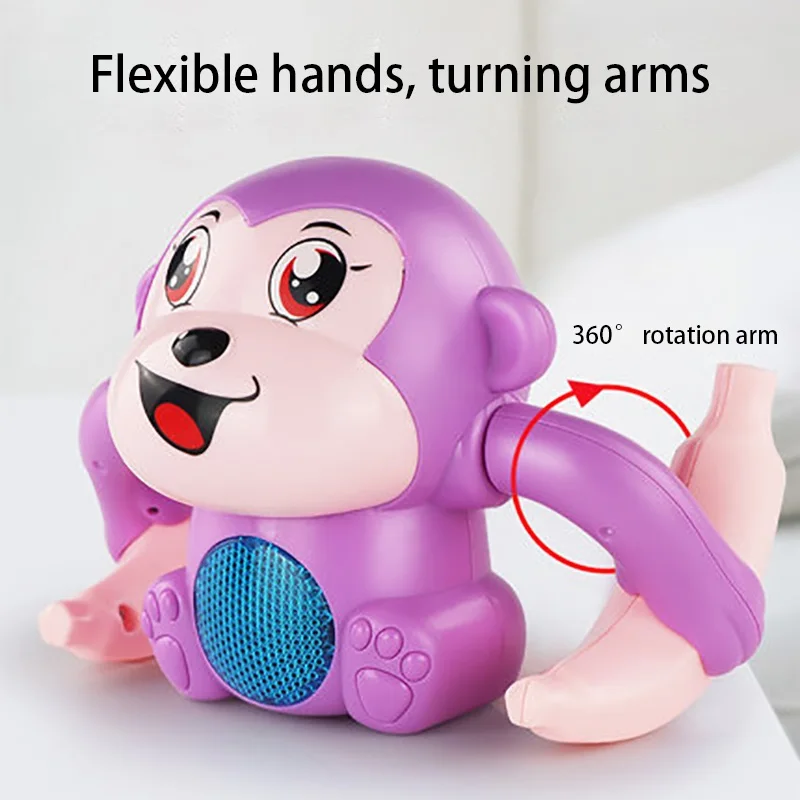 

Baby Musical Rolling Monkey Rattles Toys Kids Games For Babies Toys 0 6 12 Months Newborns Child Toddler Animal Musical Gift