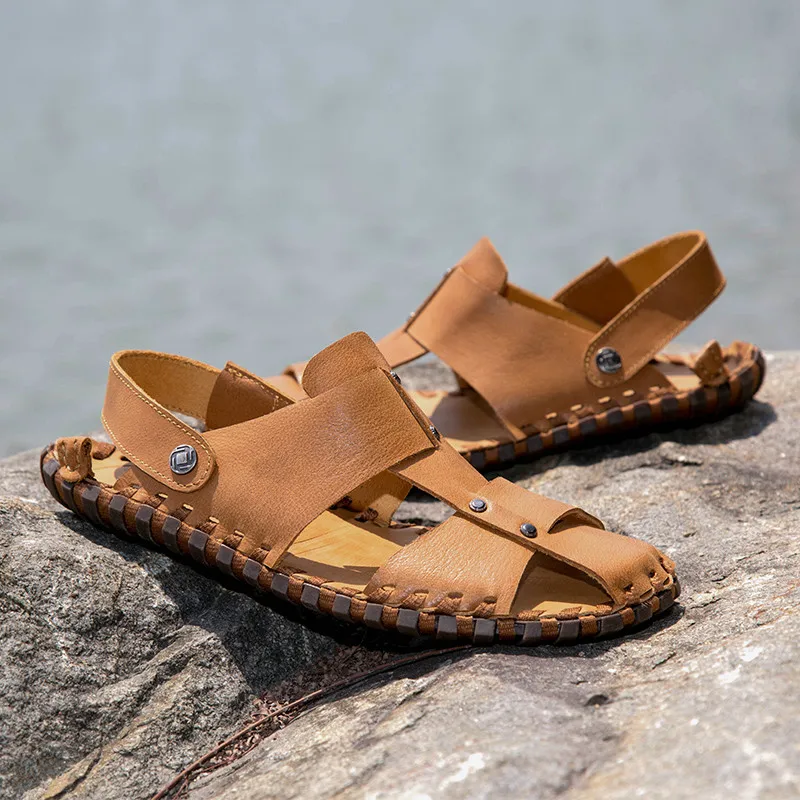 

Sandals Shoes Men Sandalias Playa Hombre Rubber Sandals Men Fashion Summer Safety Man 2019 Sandel For Mens Casual