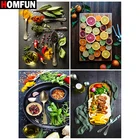 Алмазная живопись HOMFUN, картина из квадратныхкруглых страз 5D сделай сам, Кухня, лимонный, вышивка крестиком