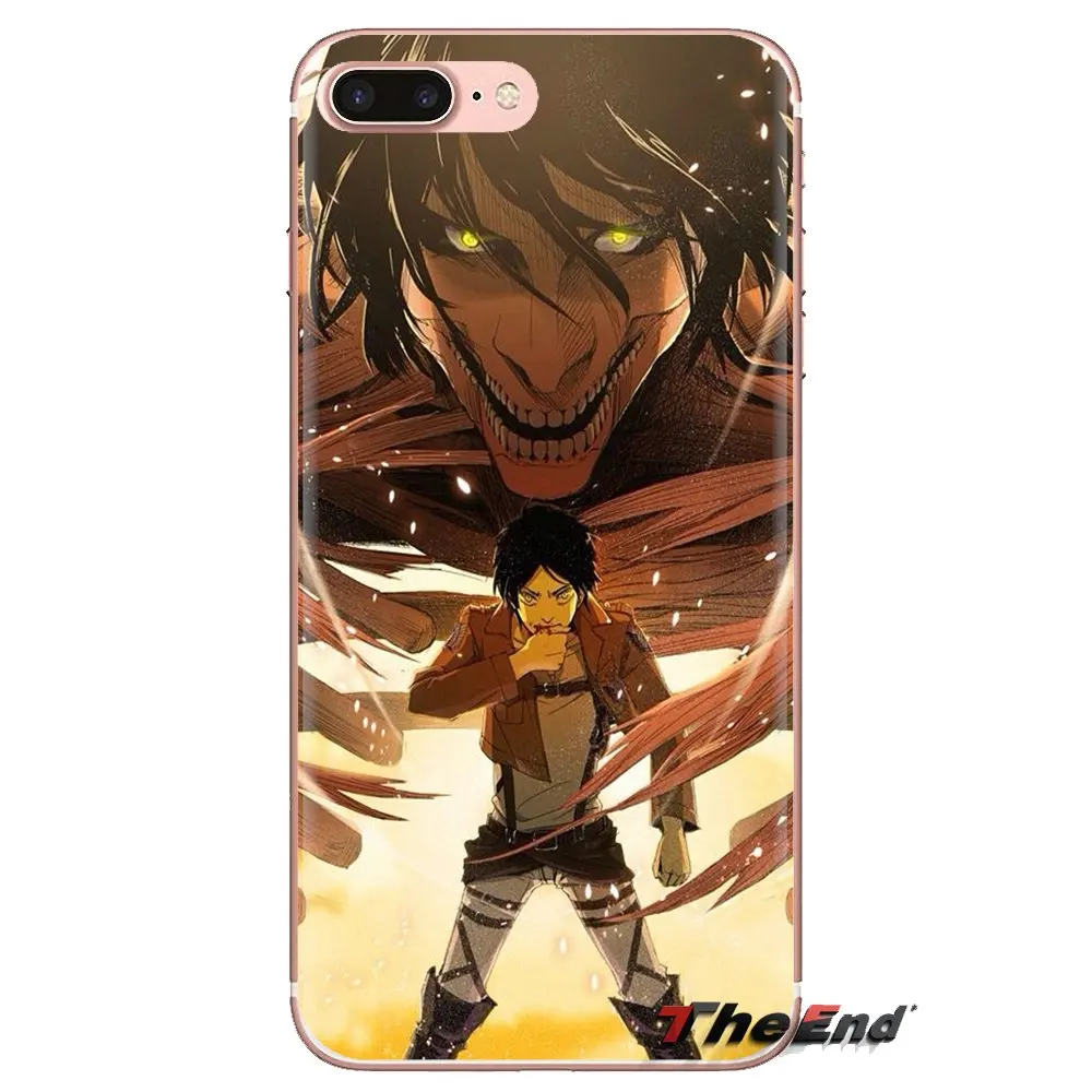 Attack on Titan Silicone Phone Case Covers For iPhone XS Max XR X 4 4S 5 5S 5C SE 6 6S 7 8 Plus Samsung Galaxy J1 J3 J5 J7 A3 A5 |