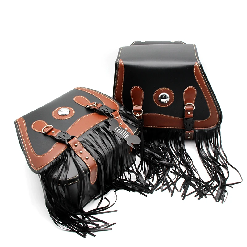 Мотоциклетная седельная сумка из искусственной кожи мотоциклетная боковая для