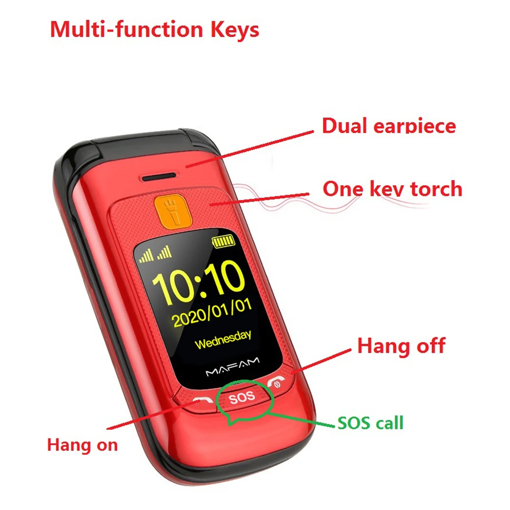 Музыкальный плеер F899 с двумя экранами и большим громкостью сенсорным экраном для