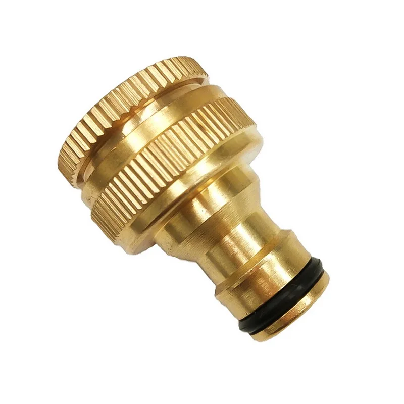 1/2~3/4 Fine Copper Garden Hose Tap Connector 3 Sizes Water Pipe Quick Easy Connect for Watering Irrigation System | Дом и сад
