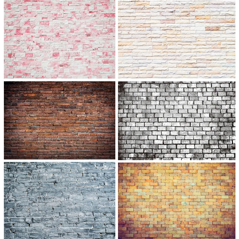 

SHENGYONGBAO Vinyl Custom Photography Backdrops Brick wall & Wood planks Theme Photo Studio Background FK91025-89