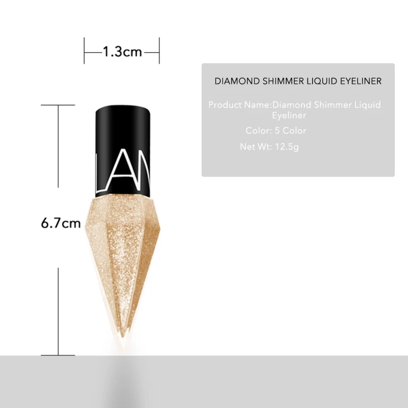 

Diamond Liquid Eyeliner 6 Colors Fine Pearlescent Diamond Monochrome Liquid Eye Shadow Shining Long-lasting Eye Makeup TSLM2