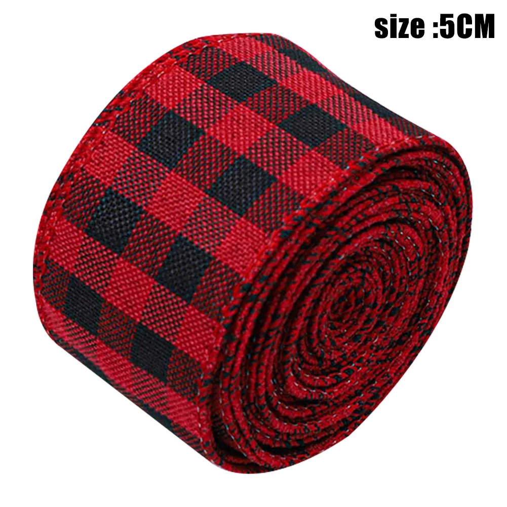 Горячая новинка 5 см/6 3 см широкая клетчатая лента для цветов сделай сам