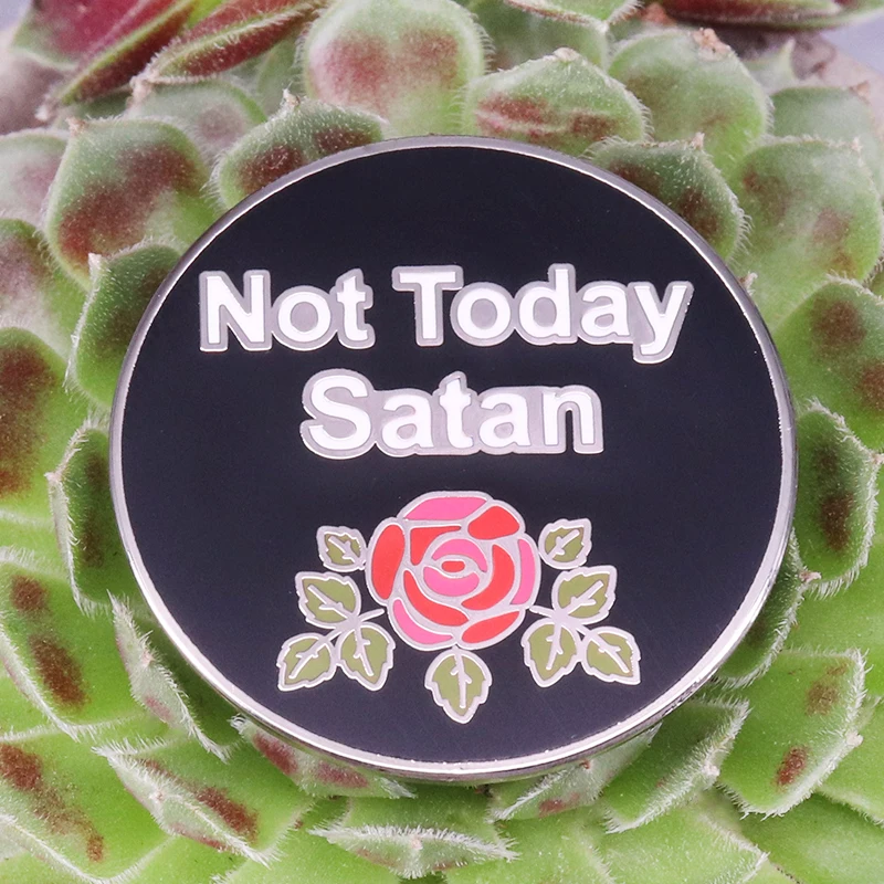 Not Today Satan булавка с отворотом подарок для женщин RuPauls Drag racing значок эмалированная |