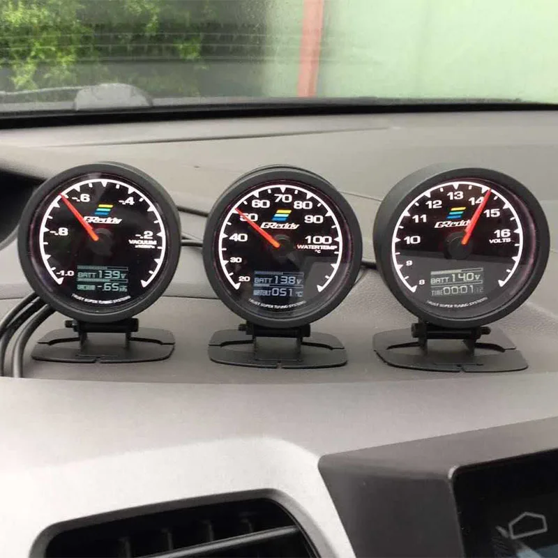 62 мм 7 цветов в 1 гоночный манометр GReddi Multi D/A ЖК-цифровой дисплей Turbo Boost автомобильный измерительный прибор 2,5 дюйма