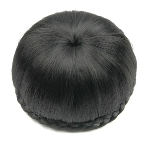 Soowee, 6 цветов, синтетические волосы на заколках, коричневый, черный, плетеный шиньон, Пончик, ролик для волос, аксессуары для волос для женщин