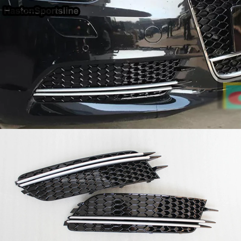 

Передняя противотуманная фара A6 Honeycomb Sport, противотуманная фара гриль для стандарта Audi A6 C7 2012-2015, аксессуары для автостайлинга