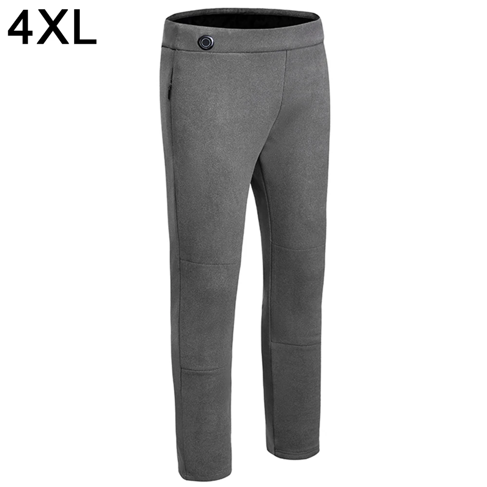 

USB Smart Thermal Pants Men's Winter Heating Pants Outdoor Pants Male Skiing Camping Trouser Knee Waist Heat Windproof